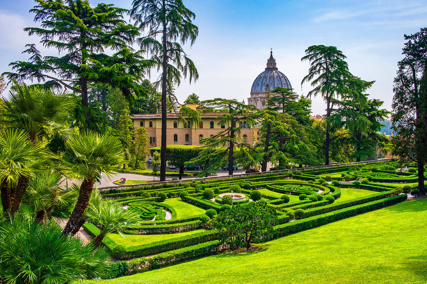 The Vatican grounds seen before public opening hours