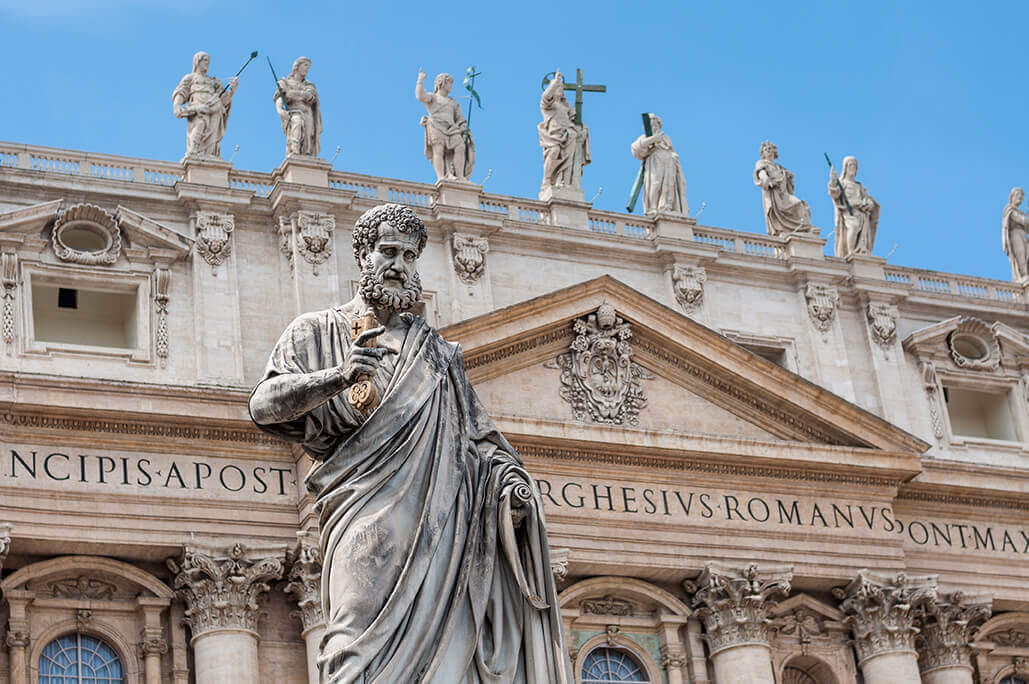 Reconstruction view of the Vatican Necropolis beneath St Peter's Basilica