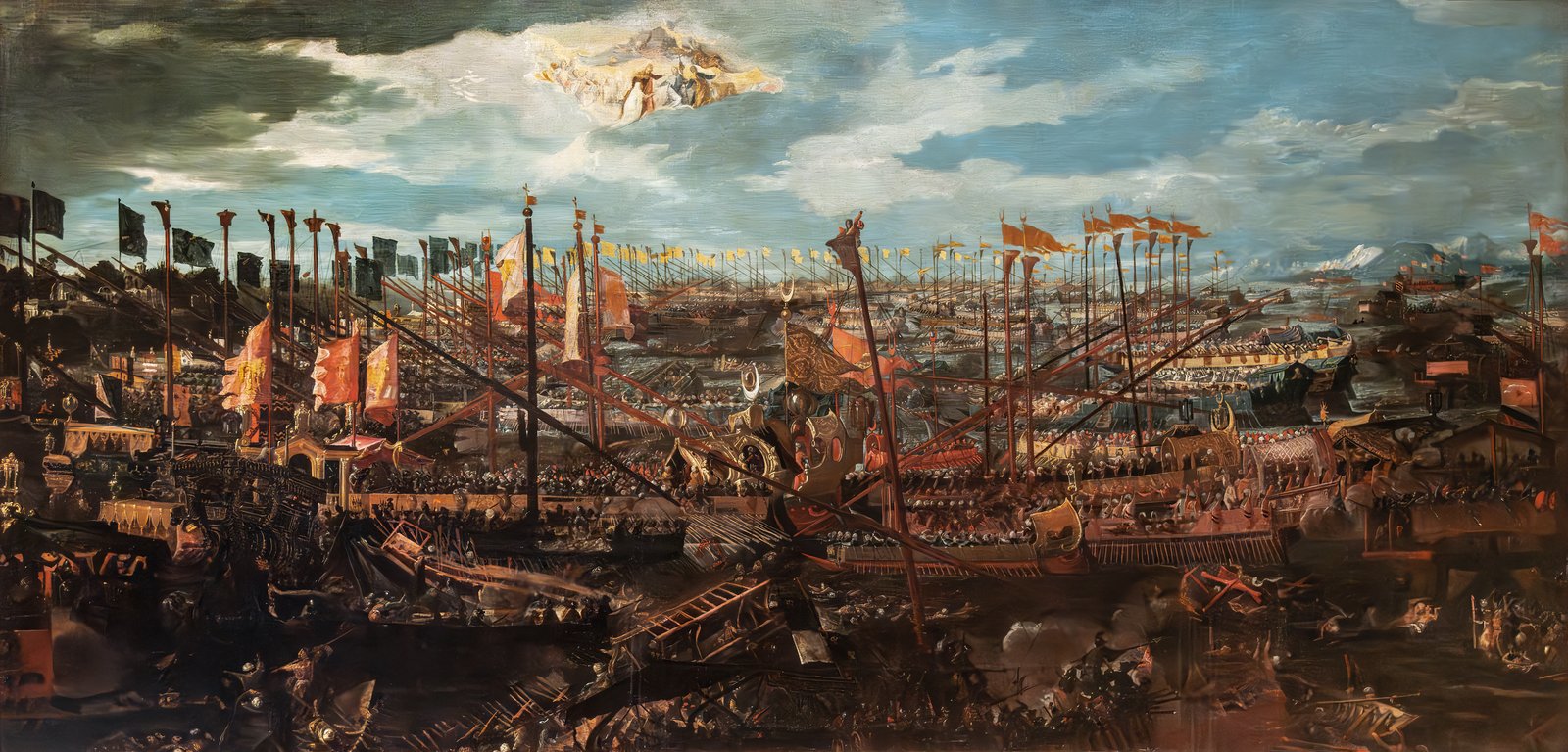 The Battle of Lepanto (1571) by Andrea Vicentino