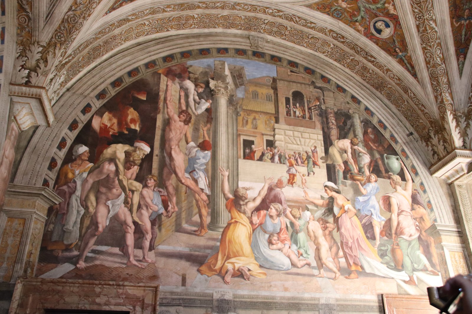 Raphael's Fire in the Borgo fresco in the Stanza dell'Incendio del Borgo, Vatican Museums